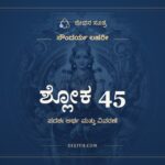 ಶ್ಲೋಕ 45, ಸೌಂದರ್ಯ ಲಹರೀ, ಜೀವನ ಸೂತ್ರ