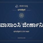 ವಾಸಾಂಸಿ ಜೀರ್ಣಾನಿ, ಭಗವದ್ಗೀತೆ, ಜೀವನ ಸೂತ್ರ